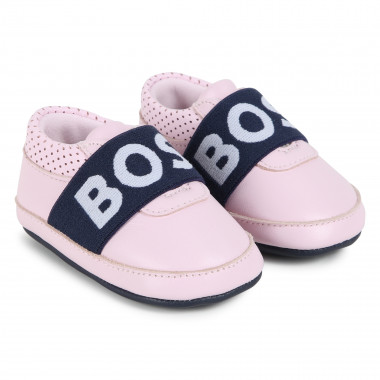 Elasticated leather slippers BOSS for GIRL