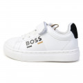 Sneakers pelle lacci e velcro BOSS Per RAGAZZO