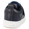 Leather hook-and-loop trainers BOSS for BOY