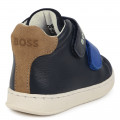 Zapatillas de piel y velcro BOSS para NIÑO