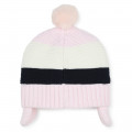 Berretto con pompon in cotone BOSS Per BAMBINA