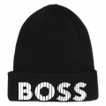 Beanie with fold-up cuff BOSS for BOY