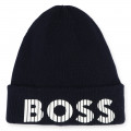 Gorro con vuelta BOSS para NIÑO