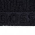 Bonnet à revers en tricot BOSS pour GARCON