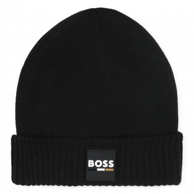 Gorro de punto con vuelta BOSS para NIÑO