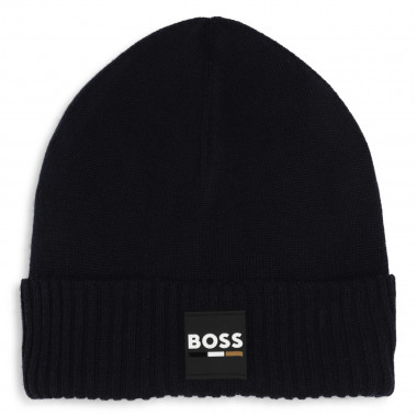 Knitted fold-up beanie BOSS for BOY