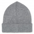 Bonnet en tricot avec revers BOSS pour GARCON