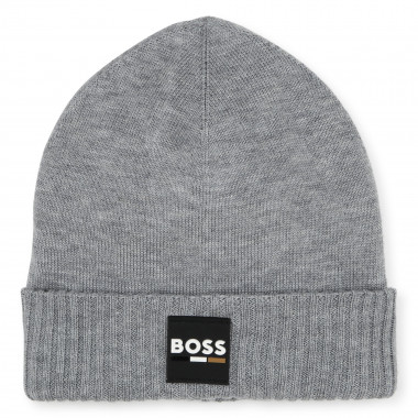 Gorro de punto con vuelta BOSS para NIÑO