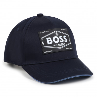 Baseball cap with badge BOSS for BOY