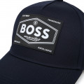 Baseball cap with badge BOSS for BOY