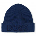 Gorro envolvente de algodón BOSS para NIÑO