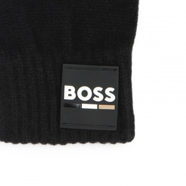 Guantes lisos de punto tricot BOSS para NIÑO