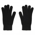 Plain knitted gloves BOSS for BOY