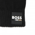 Plain knitted gloves BOSS for BOY