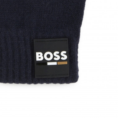 Plain knitted gloves BOSS for BOY