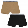 Set aus 2 Baumwoll-Boxershorts BOSS Für JUNGE