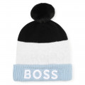 Beanie with pompom BOSS for BOY