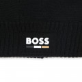 Knitted hat with cuff BOSS for BOY