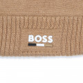 Knitted hat with cuff BOSS for BOY