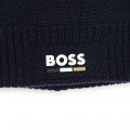 Knitted hat with cuff BOSS for BOY