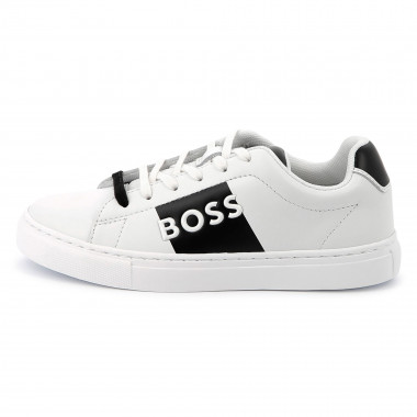 Lace-up leather trainers BOSS for BOY