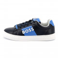 Lace-up leather trainers BOSS for BOY