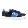 Lace-up leather trainers BOSS for BOY