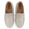 Leather loafers BOSS for BOY