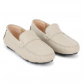 Leather loafers BOSS for BOY