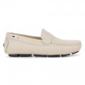 Leather loafers BOSS for BOY