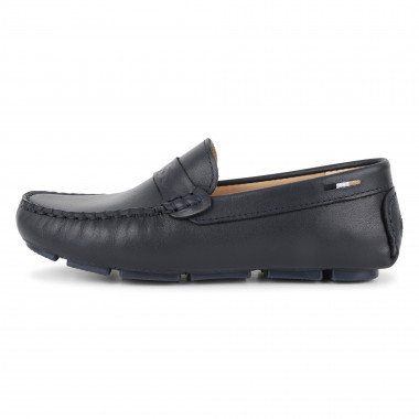 Leather loafers BOSS for BOY