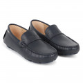 Leather loafers BOSS for BOY