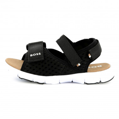 Hook-and-loop canvas sandals BOSS for BOY
