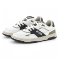 Dual-fabric lace-up trainers BOSS for BOY