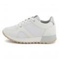 Dual-fabric lace-up trainers BOSS for GIRL