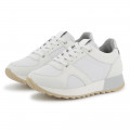 Dual-fabric lace-up trainers BOSS for GIRL