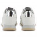 Dual-fabric lace-up trainers BOSS for GIRL