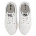 Dual-fabric lace-up trainers BOSS for GIRL