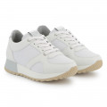 Dual-fabric lace-up trainers BOSS for GIRL
