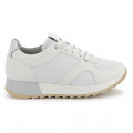 Dual-fabric lace-up trainers BOSS for GIRL