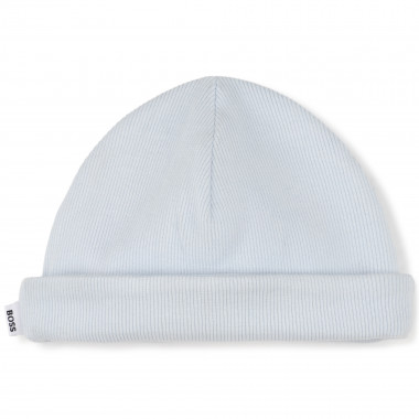 Gorro con vuelta de algodón BOSS para NIÑO