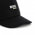 Hook-and-loop cotton cap BOSS for BOY