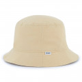 Embroidered cotton bucket hat BOSS for BOY
