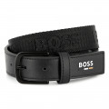 Leather belt BOSS for BOY