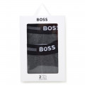Set of 2 cotton boxer shorts BOSS for BOY