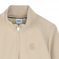 Einfarbige Sweatjacke BOSS Für JUNGE
