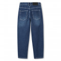 Wide-leg 5-pocket cotton jeans BOSS for BOY