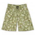 Printed cotton Bermuda shorts BOSS for BOY