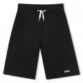 Plain fleece Bermuda shorts BOSS for BOY