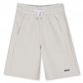 Bermuda en molleton uni BOSS pour GARCON